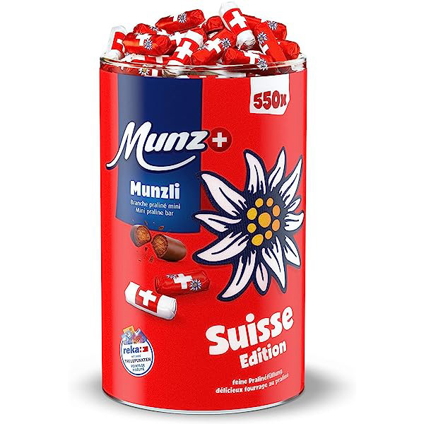 Munzli Swiss Edition, Milch, Dose, 2.5 kg à ca. 550 St