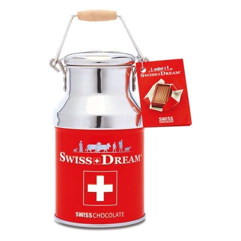 Swiss Dream kleine Milchkanne 100 g mit Napolitainss
