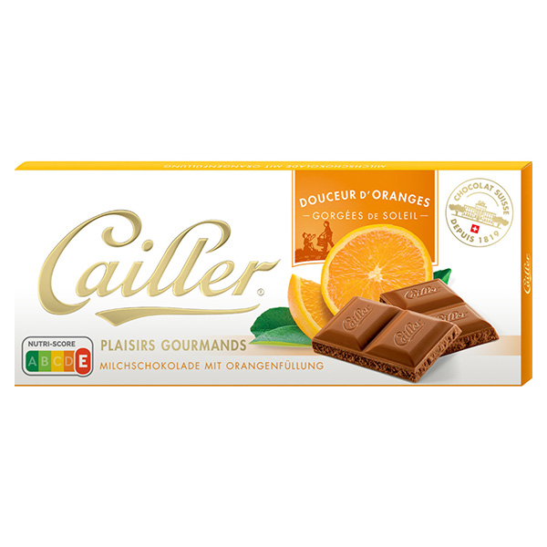 Cailler Plaisirs Gourmands Orange 96 g